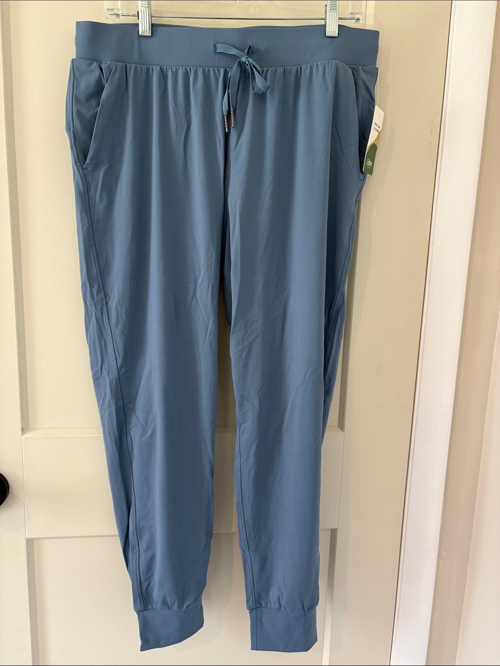 Women’s L Drawstring Active Jogger Pants — Slate Blue